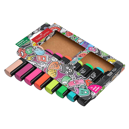 Artikelbild 5 für FABER-CASTELL Graffiti Textmarker farbsortiert, 8 St., Artikelnummer 457612