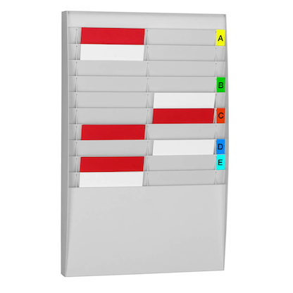Artikelbild für PAPERFLOW Sortiertafel grau DIN A4 20 Fächer, Artikelnummer 290421