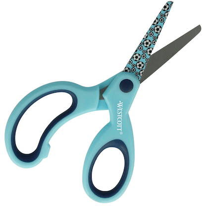 Artikelbild 2 für WESTCOTT Kinderschere Sporty Softgrip dunkelblau 13,0 cm, Artikelnummer 380192
