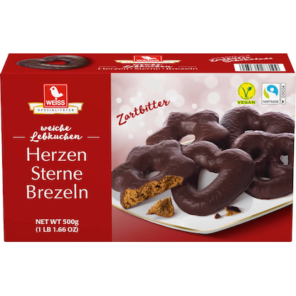Artikelbild für WEISS Lebkuchen Zartbitter 500,0 g, Artikelnummer 100717