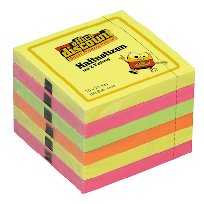 Artikelbild 14 für office discount Z-Faltung Haftnotizen R 330 farbsortiert, 6 Blöcke, Artikelnummer 238156