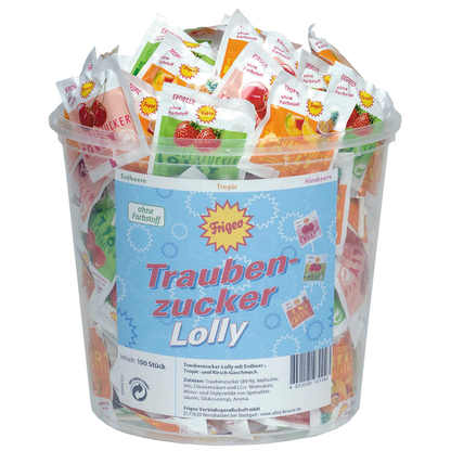 Artikelbild 1 für Frigeo Traubenzucker 100 St., Artikelnummer 421347