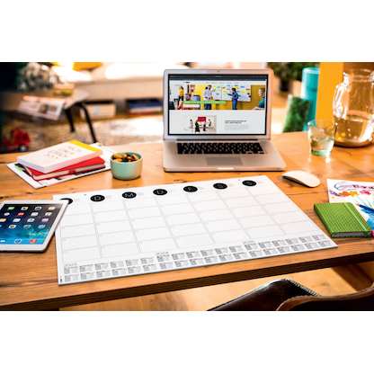 Artikelbild 7 für SIGEL Schreibtischunterlage MONATSPLANER 2020/2021/2022 schwarz/weiß Papier 59,5 x 41,0 cm, 12 Blatt, Artikelnummer 481119