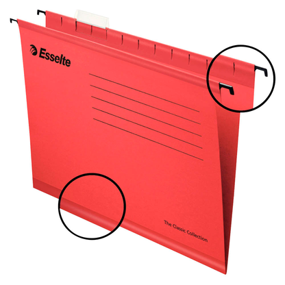Artikelbild 2 für 25 Esselte Hängemappen Pendaflex Collection rot, Artikelnummer 593772