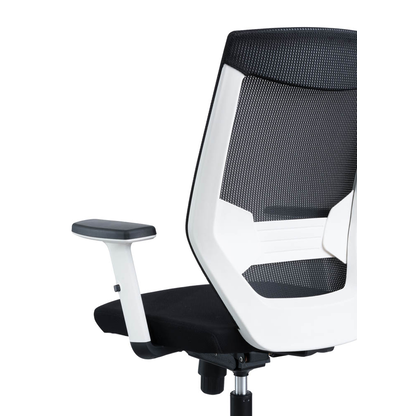 Artikelbild 5 für rocada Bürostuhl, 908W-4 Stoff schwarz, Gestell weiß, Artikelnummer 986497