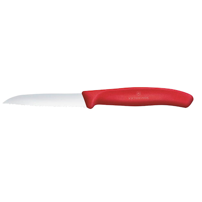 Artikelbild 2 für VICTORINOX Kochmesser Swiss Classic silber, rot glänzend, poliert, Klinge: 8,0 cm, 1 St., Artikelnummer 533483