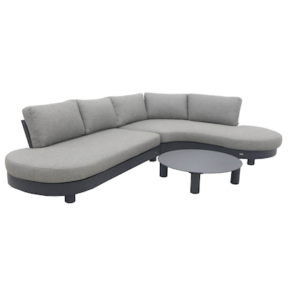 Artikelbild 2 für BEST Loungegruppe Salerno anthrazit Kunststoff, Metall, 3-teilig, Artikelnummer 660286