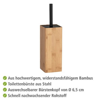 Artikelbild 2 für WENKO WC-Garnitur Padua braun Holz, Artikelnummer 530754