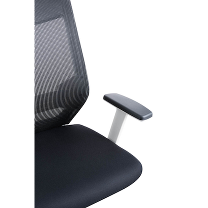 Artikelbild 6 für rocada Bürostuhl, 908W-4 Stoff schwarz, Gestell weiß, Artikelnummer 986497