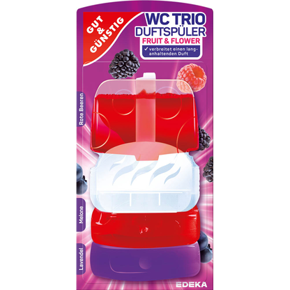 Artikelbild für GUT&GÜNSTIG TRIO WC-Duftspüler Fruit & Flower, 3,0 St., Artikelnummer 988079
