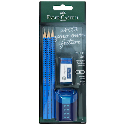 Artikelbild 6 für FABER-CASTELL GRIP 2001 Bleistift-Set B blau, 1 Set, Artikelnummer 278188