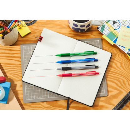 Artikelbild 5 für STABILO Kugelschreiber-Set pointball NatureCOLORS Wildflowers farbsortiert, Schreibfarbe: blau, 4 St., Artikelnummer 692154