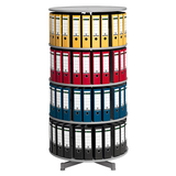 Artikelbild 1 für reef Ordnerdrehsäule hellgrau bis zu 96 Ordner, Komplett drehbar, H: 158,0 cm, Artikelnummer 167445