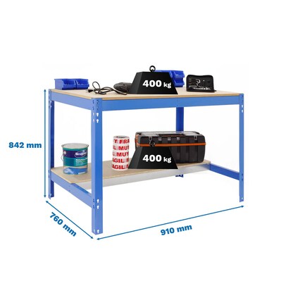 Artikelbild 2 für Simonrack Werkbank SIMONWORK BT0 blau 91,0 x 76,0 x 84,2 cm, Artikelnummer 360269