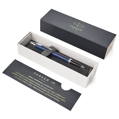 Artikelbild 3 für PARKER Kugelschreiber IM Matte Blue dunkelblau, Schreibfarbe: blau, 1 St., Artikelnummer 400844