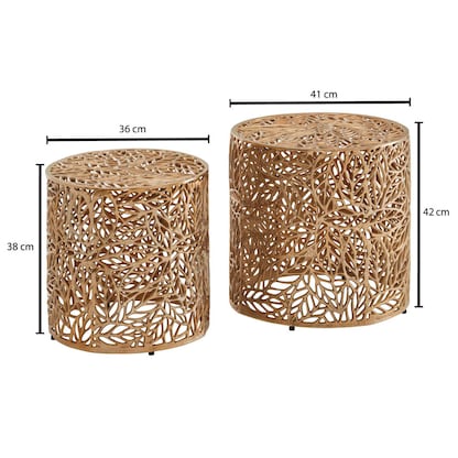 Artikelbild 2 für WOHNLING Beistelltische-Set Aluminium gold, Artikelnummer 166479