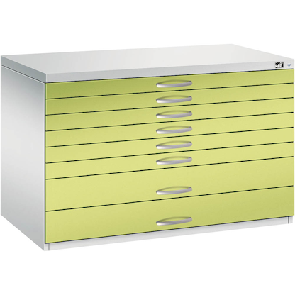 Artikelbild 4 für CP 7100 Planschrank clowngrün, lichtgrau 8 Schubladen 110,0 x 76,5 x 76,0 cm, Artikelnummer 683065