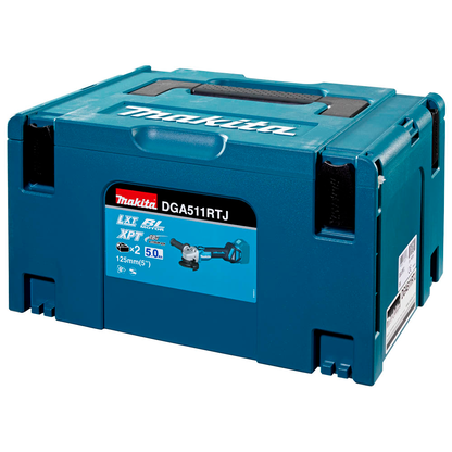 Artikelbild 9 für makita DGA511RTJ Akku-Winkelschleifer-Set 18,0 V, mit 2 Akkus, Artikelnummer 910923