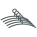 Artikelbild 1 für Kerkmann Kleiderbügel schwarz, 5 St., Artikelnummer 646224