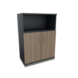 Artikelbild 1 für fm Regalschrank Sidney, 4260649687048 lavagrau, eiche natur 80,0 x 44,2 x 113,3 cm, Artikelnummer 414694