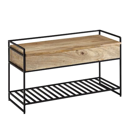 Artikelbild 2 für WOHNLING Schuhbank WL6.586 schwarz Holz 90,0 cm, Artikelnummer 909814