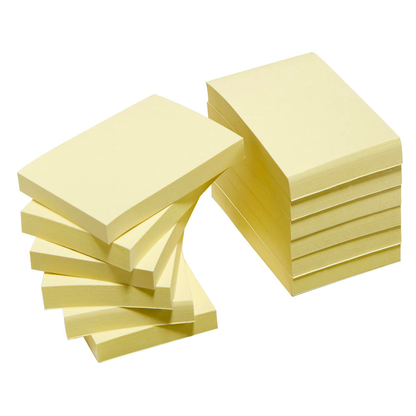 Artikelbild 3 für Post-it® Haftnotizen 656 gelb, 12 Blöcke, Artikelnummer 130955