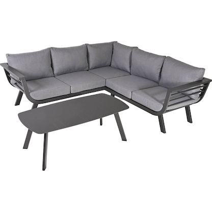 Artikelbild 5 für Garden Pleasure Loungegruppe AURELIA hellgrau, dunkelgrau Metall, 13-teilig, Artikelnummer 379984