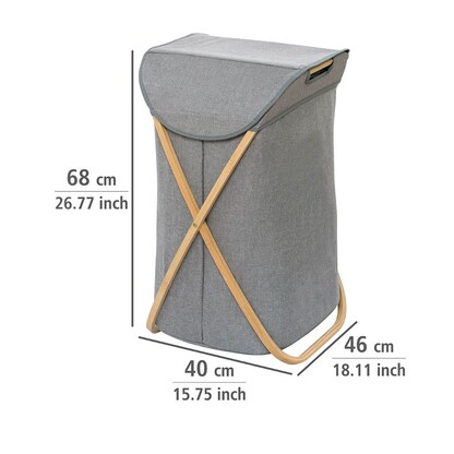 Artikelbild 3 für WENKO Wäschekorb Bahari braun, grau, Artikelnummer 529877