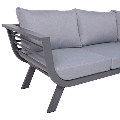 Artikelbild 6 für Garden Pleasure Loungegruppe AURELIA hellgrau, dunkelgrau Metall, 13-teilig, Artikelnummer 379984