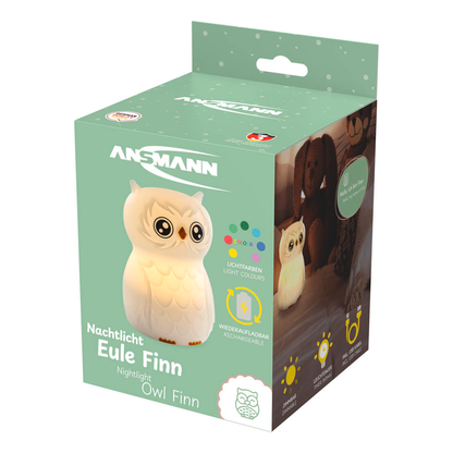 Artikelbild 12 für ANSMANN Eule Finn LED Nachtlicht weiß 9,23 cm, 0,2 W, Artikelnummer 629467