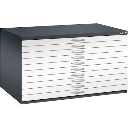 Artikelbild 4 für CP 7200 Planschrank schwarzgrau, verkehrsweiß 10 Schubladen 135,0 x 96,0 x 76,0 cm, Artikelnummer 682866