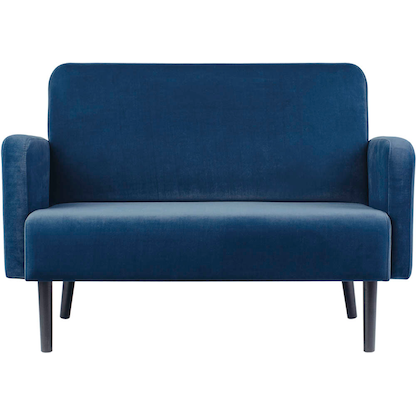 Artikelbild für meet powered by PAPERFLOW 2-Sitzer Sofa LISBOA blau schwarz Stoff, 1 St., Artikelnummer 851091