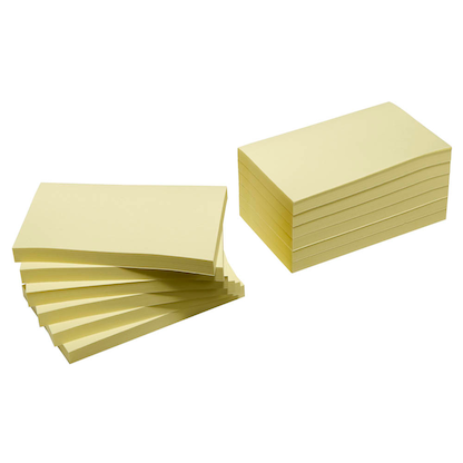 Artikelbild 4 für Post-it® Haftnotizen 655-CY gelb, 12 Blöcke, Artikelnummer 390039