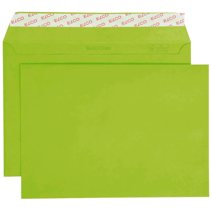 Artikelbild 17 für ELCO Briefumschläge Color DIN C5 ohne Fenster intensivgrün haftklebend 25 St., Artikelnummer 288799