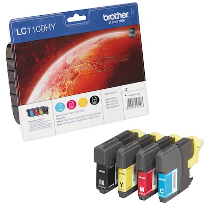 Artikelbild 10 für brother LC-1100HYBK/C/M/Y schwarz, cyan, magenta, gelb Druckerpatronen, 4er-Set, Artikelnummer 628859