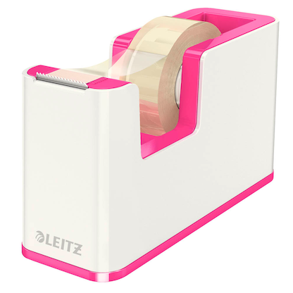 Artikelbild für AKTION: LEITZ Tischabroller WOW Duo Colour perlweiß/pink mit Prämie nach Registrierung, Artikelnummer 311055