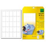 Artikelbild 1 für SIGEL Hängeetiketten weiß 38,0 x 55,0 mm blanko, 750 St., Artikelnummer 489336