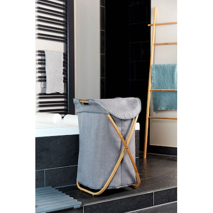 Artikelbild 4 für WENKO Wäschekorb Bahari braun, grau, Artikelnummer 529877