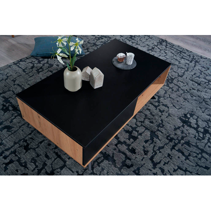 Artikelbild 5 für WOHNLING Couchtisch schwarz, eiche 60,0 x 110,0 x 38,0 cm, Artikelnummer 166187