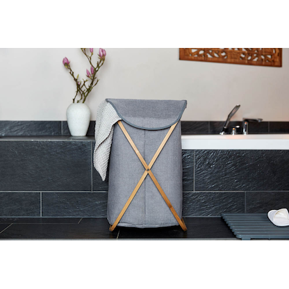 Artikelbild 5 für WENKO Wäschekorb Bahari braun, grau, Artikelnummer 529877