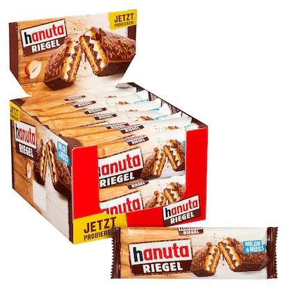 Artikelbild 19 für hanuta Nussriegel 14 Riegel, Artikelnummer 191277