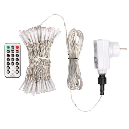 Artikelbild 11 für Idena NewTec 200er LED Lichtervorhang transparent 1,5 m, Artikelnummer 761672