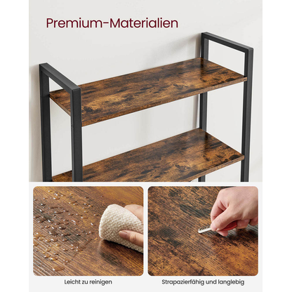 Artikelbild 9 für VASAGLE Bücherregal braun, schwarz 66,0 x 30,0 x 153,0 cm, Artikelnummer 289359