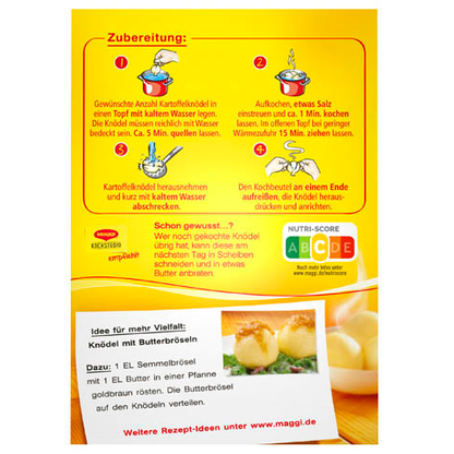 Artikelbild 3 für Maggi® Kartoffel Knödel Fertiggericht 6x 6 Portionen, Artikelnummer 612356