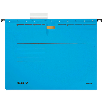 Artikelbild 2 für AKTION: 5 LEITZ Hängehefter ALPHA® 1984 Karton blau 1 x kaufmännische Heftung mit Prämie nach Registrierung, Artikelnummer 322127