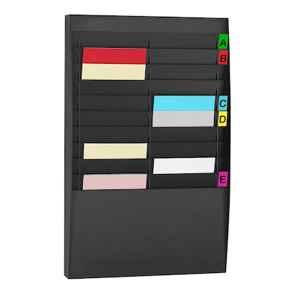 Artikelbild 11 für PAPERFLOW Sortiertafel schwarz DIN A4 20 Fächer, Artikelnummer 290419