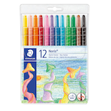 Artikelbild 1 für STAEDTLER Noris Club® 221 Wachsmalstifte farbsortiert, 12 St., Artikelnummer 910859
