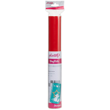 Artikelbild 5 für plottiX Vinylfolie permanent rot 31,5 cm x 1,0 m, 1 Rolle, Artikelnummer 266277