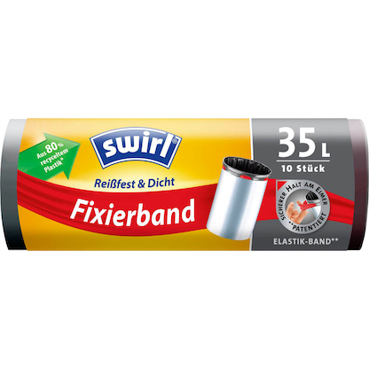 Artikelbild 2 für swirl® Müllbeutel Reißfest & Dicht 4629 35,0 l schwarz, 10 St., Artikelnummer 642872