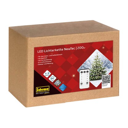 Artikelbild 8 für Idena NewTec 200er LED Lichterkette grün 27,9 m, Artikelnummer 761686